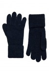 Superdry Gants côtelés essentiels pour femme, bleu marine foncé, taille unique