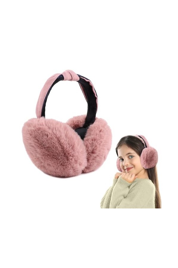 Riisoyu Cache-Oreilles, Mode Classique Cache-oreilles en Peluche pliable Unisexe Cache Oreilles Pliables Doux Cache Oreilles 