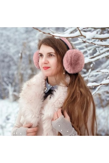 Riisoyu Cache-Oreilles, Mode Classique Cache-oreilles en Peluche pliable Unisexe Cache Oreilles Pliables Doux Cache Oreilles 