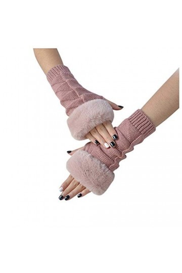 RFEGEF Femme Gants dhiver,Gants À Écran Tactile Roses Écriture Et Dactylographie À Demi-Doigt Gants pour Dames Doux Coupe-Ve