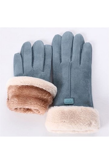 2021 Nouvelle Mode Femmes Gants Automne Hiver Mignon Fourrure Mitaines Chaudes Plein Doigt Mitaines Femmes Sport de Plein air