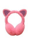 Cache-oreilles en fourrure synthétique pour femme et fille, rose, taille unique