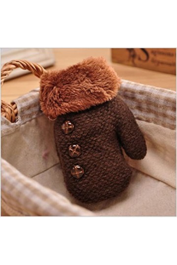 BUXIANGGAN Gants Gloves Garçons Hiver Épaississement Gants Filles Mitaines Chaudes Enfants Polaire À Tricoter Lourd À LIntér