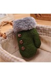 BUXIANGGAN Gants Gloves Garçons Hiver Épaississement Gants Filles Mitaines Chaudes Enfants Polaire À Tricoter Lourd À LIntér