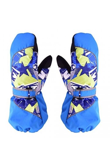 AiKoch Enfants dhiver Chauds Gants Enfants Snowpark Coupe-Vent Imperméable Garçons Filles Moufles Moto Extérieure for Léqui