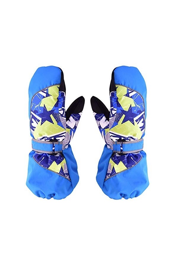 AiKoch Enfants dhiver Chauds Gants Enfants Snowpark Coupe-Vent Imperméable Garçons Filles Moufles Moto Extérieure for Léqui