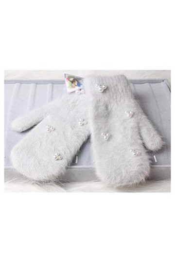 Gants dhiver Chauds Femmes Double Préchauffage Gants Doigts complets for Femmes Gants dhiver Filles moufles Guantes Adaptés