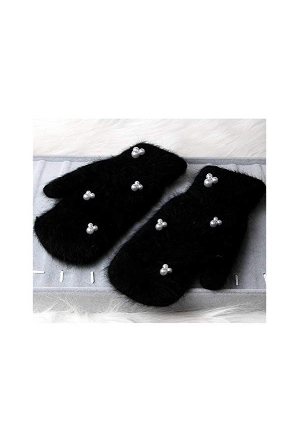 Gants dhiver Chauds Femmes Double Préchauffage Gants Doigts complets for Femmes Gants dhiver Filles moufles Guantes Adaptés