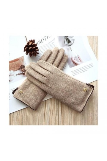 TJOIUY Gants dhiver Hiver Femmes Double Couche Plus Velours épais écran Tactile Chaud Conduite Gants Femme extérieur équitat