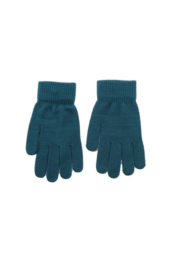 ERICAT Gants tricotés en peluche for femmes, doublure épaisse, doigts complets, gants chauds for poignet court de Ski, unisex