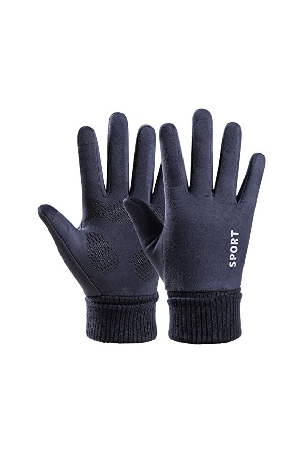 Plus Chaud Gants Gants en Daim dautomne Et dhiver pour Hommes Sports Cyclistes Écran Tactile Chaud Antidérapant Et Résistan
