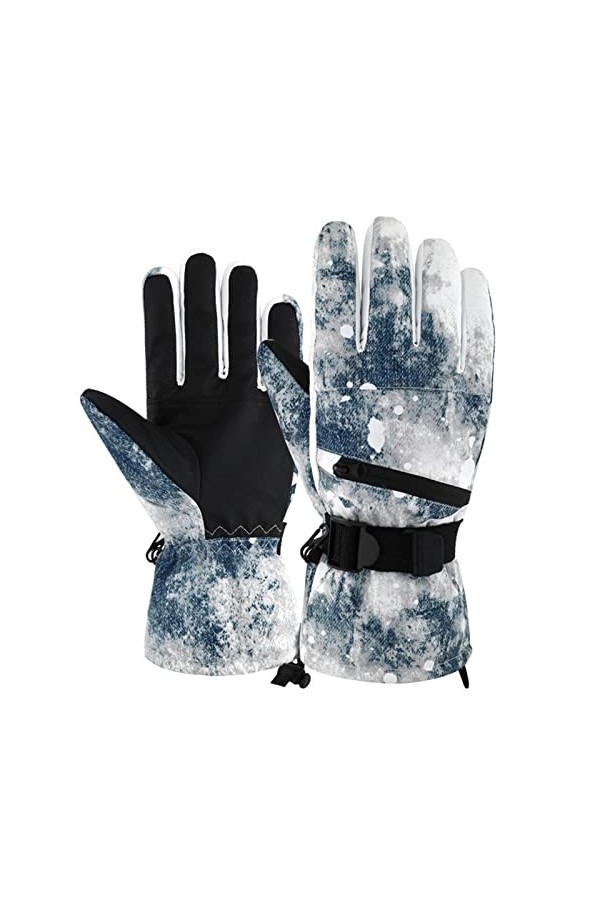 Gants dextérieur antidérapants et imperméables pour adultes, gants dhiver en polaire chaud, gants de cyclisme, coupe-vent, 