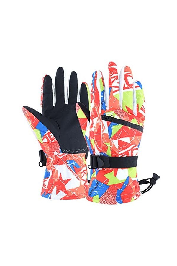 Gants dextérieur antidérapants et imperméables pour adultes, gants dhiver en polaire chaud, gants de cyclisme, coupe-vent, 