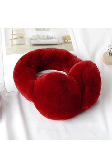 YJZQ Cache-oreilles thermiques en fausse fourrure pour femme et fille - Pour ski, course à pied - Cadeau de Noël réglable, ro