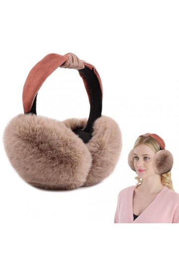 mizikuu Cache-oreilles en Peluche, Earmuffs dhiver Réglables Cache Oreilles Chaud Pliable Earmuffs dextérieur Protège-oreil