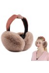 mizikuu Cache-oreilles en Peluche, Earmuffs dhiver Réglables Cache Oreilles Chaud Pliable Earmuffs dextérieur Protège-oreil