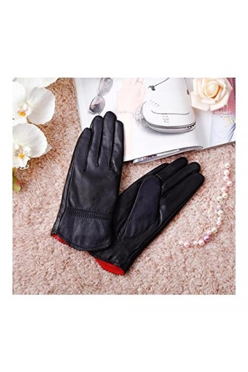 BJQZX Gants dhiver Véritables Gants en Cuir dautomne dhiver Femmes dautomne conduisant des Mitaines de Voiture véritable 