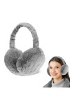 mizikuu Cache-oreilles en Peluche, Earmuffs dhiver Réglables Cache Oreilles Chaud Pliable Earmuffs dextérieur Protège-oreil
