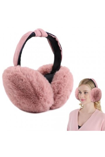 mizikuu Cache-oreilles en Peluche, Earmuffs dhiver Réglables Cache Oreilles Chaud Pliable Earmuffs dextérieur Protège-oreil