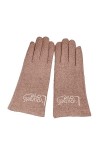 Liyinco Gants dhiver en Cachemire pour Doigts complets, Gants tactiles Doux et Chauds pour Femmes avec Lettre brodée, Gants 
