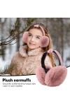 mizikuu Cache-oreilles en Peluche, Earmuffs dhiver Réglables Cache Oreilles Chaud Pliable Earmuffs dextérieur Protège-oreil