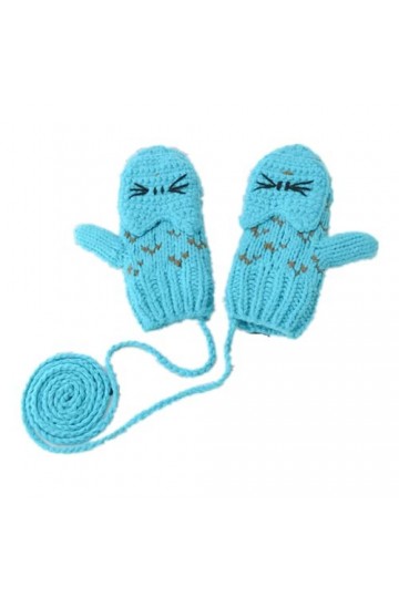 Gants Chauds Pour Femme Mitaines De Licou De Cyclisme Brodées Mignonnes Hiver Épaississant La Chaleur Et Les Gants De Dames E