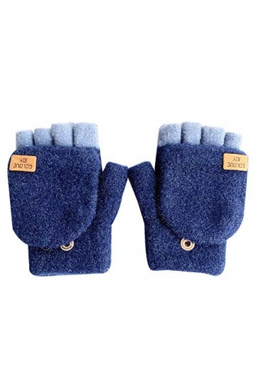 Gants sans Doigts pour Femmes,1 Paire De Gants Mi-Doigts Tricotés Unisexes Mitaines Extensibles Gants dhiver pour Écrire en 