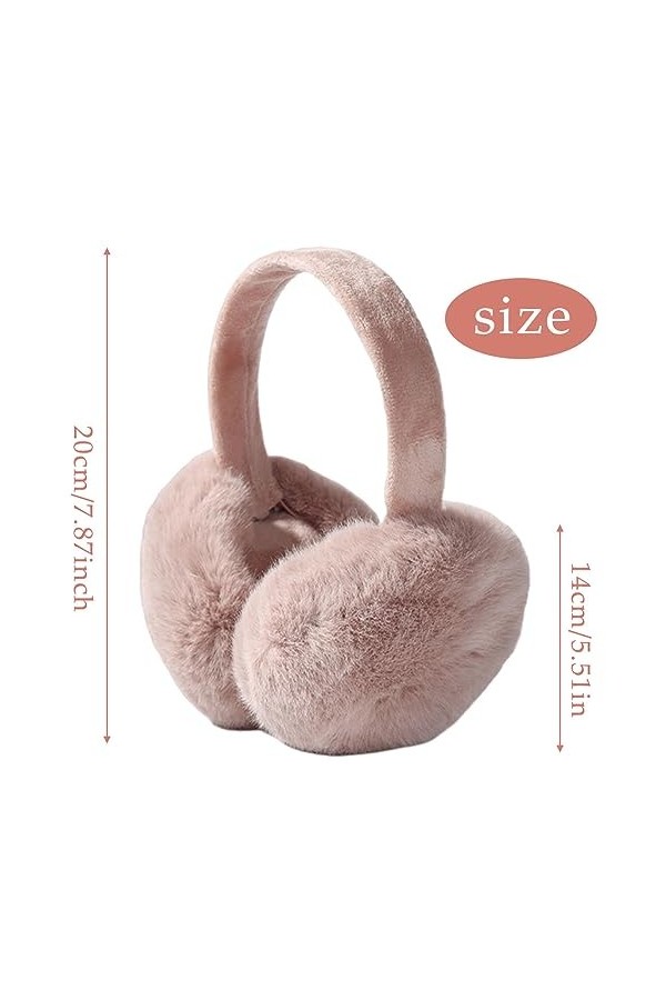 SGBTNX Cache-oreilles Chauds pour Femmes Couvre Oreilles en Peluche Pliable Réglables Chauffe-oreilles Hiver Oreilles Earmuff