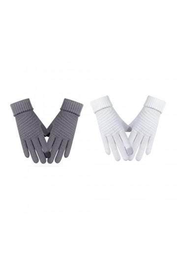 XAMIO Gants dhiver en Tricot pour Femmes Mitaines avec Écran Tactile pour Les Textos Chaud Gant Élastique pour La Course, Le