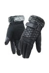 BJQZX Gants dhiver Gants en Cuir Velours de Velours dhiver Chaud Chaud à laide de téléphone for Cyclisme Gants de Course P