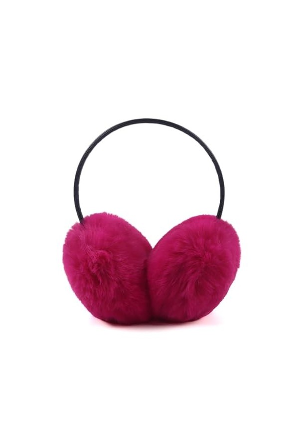 XIAOHAWANG Hiver Cache Oreille Pour Femme Classique Pleuche Cache-Oreille de Chaud Noir 