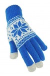 Glamour Girlz Fair Isle Gants dhiver doux et chauds en tricot pour femme Motif flocons de neige Taille unique - Rouge - Tail