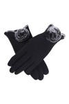 CAILIN Gants Gants de Dames Gants Chauds Gants tactiles avec Balle en Peluche Gants et moufles Color : Gray 