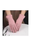 TJOIUY Gants dhiver Gants dhiver pour Femmes Plus Velours épaissir Chaud écran Tactile élégant Perle Daim Coupe-Vent Doigt 