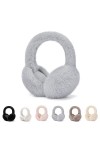 Couvre Oreilles,Cache Oreilles en Peluche Pliable,Chauffe-oreilles Hiver Chaud Couvre Oreilles Earmuffs Réglables Doux par Te