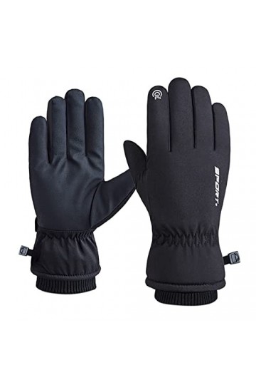 EMAlusher Gants dhiver pour hommes et femmes - Gants au crochet rétro - Moufles brodés - Mode dhiver - Gants chauds - Gants