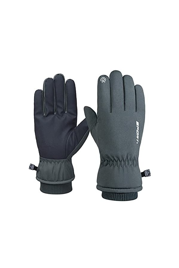 EMAlusher Gants dhiver pour hommes et femmes - Gants au crochet rétro - Moufles brodés - Mode dhiver - Gants chauds - Gants