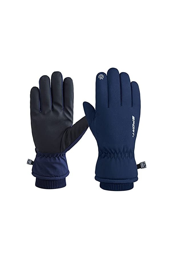 EMAlusher Gants dhiver pour hommes et femmes - Gants au crochet rétro - Moufles brodés - Mode dhiver - Gants chauds - Gants