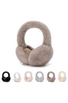 Couvre Oreilles,Cache Oreilles en Peluche Pliable,Chauffe-oreilles Hiver Chaud Couvre Oreilles Earmuffs Réglables Doux par Te