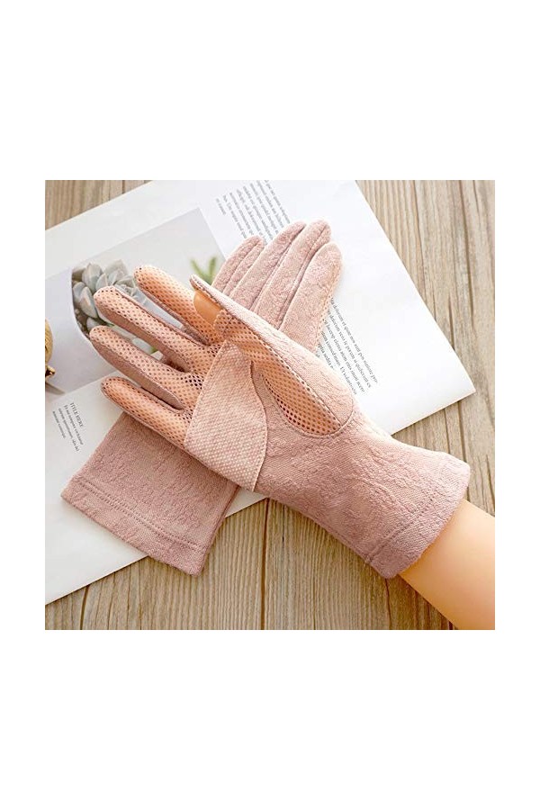 Rekaf Gants de coton minces de printemps estival SUPPREE Sweat-absorbant respirant respirant sans doigts décran tactile à l