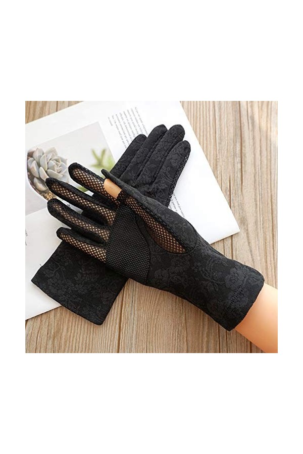 Rekaf Gants de coton minces de printemps estival SUPPREE Sweat-absorbant respirant respirant sans doigts décran tactile à l