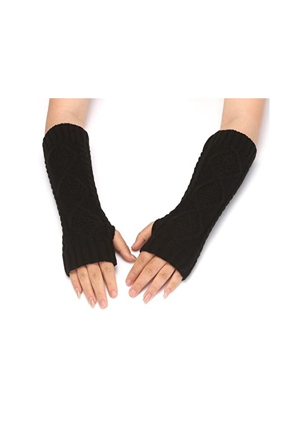 CABTRA Gants Tricotés Gants DHiver Pour Femmes Gants Chauds DHiver