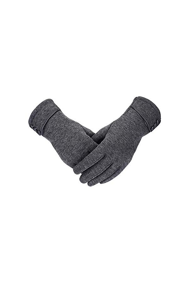 CAILIN Gants Gants dhiver for Femmes Gants de Peluche Chauds doublés de Gants décran Tactile Coupe-Vent Gants et moufles C