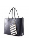 Tommy Hilfiger Iconic Tommy Tote Solid Stripe Space Blue
