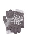 SYT-MD Gants, Gants décran Tactile de Cachemire Hiver Hommes en Laine Chaude Jacquard et Velours Velours épais Doigt tricoté