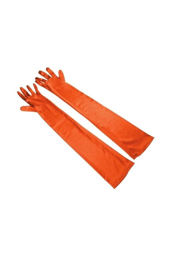 Gants Femme， 1 paires de gants longs en Satin for femmes soirée gants de mariée gants de mariage élégants pôle danse gants de
