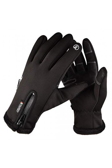 FUFU Moufles Gants de Course, Doublure intérieure Douce, poignée antidérapante, écran Tactile, Gants dhiver Doux en Tricot f