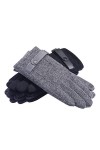 FUFU Moufles Gants à lécran Tactile Hivernal, poignée antidérapante élastique Chaude Gants tricotés, Doublure thermoforme C
