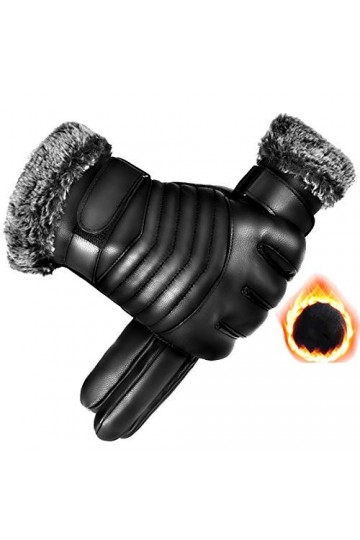 FUFU Moufles Gants Chauds dhiver Gants de Doublure de Laine Douce Gants par Temps Froid Conduite de Loisirs en Plein air Co