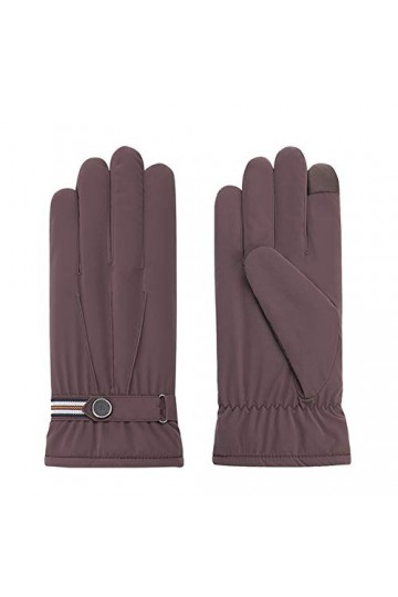 FUFU Moufles Gants de Course, écran Tactile Souple tricotée Gants dhiver avec Doublure Souple et antidérapante poignée Colo
